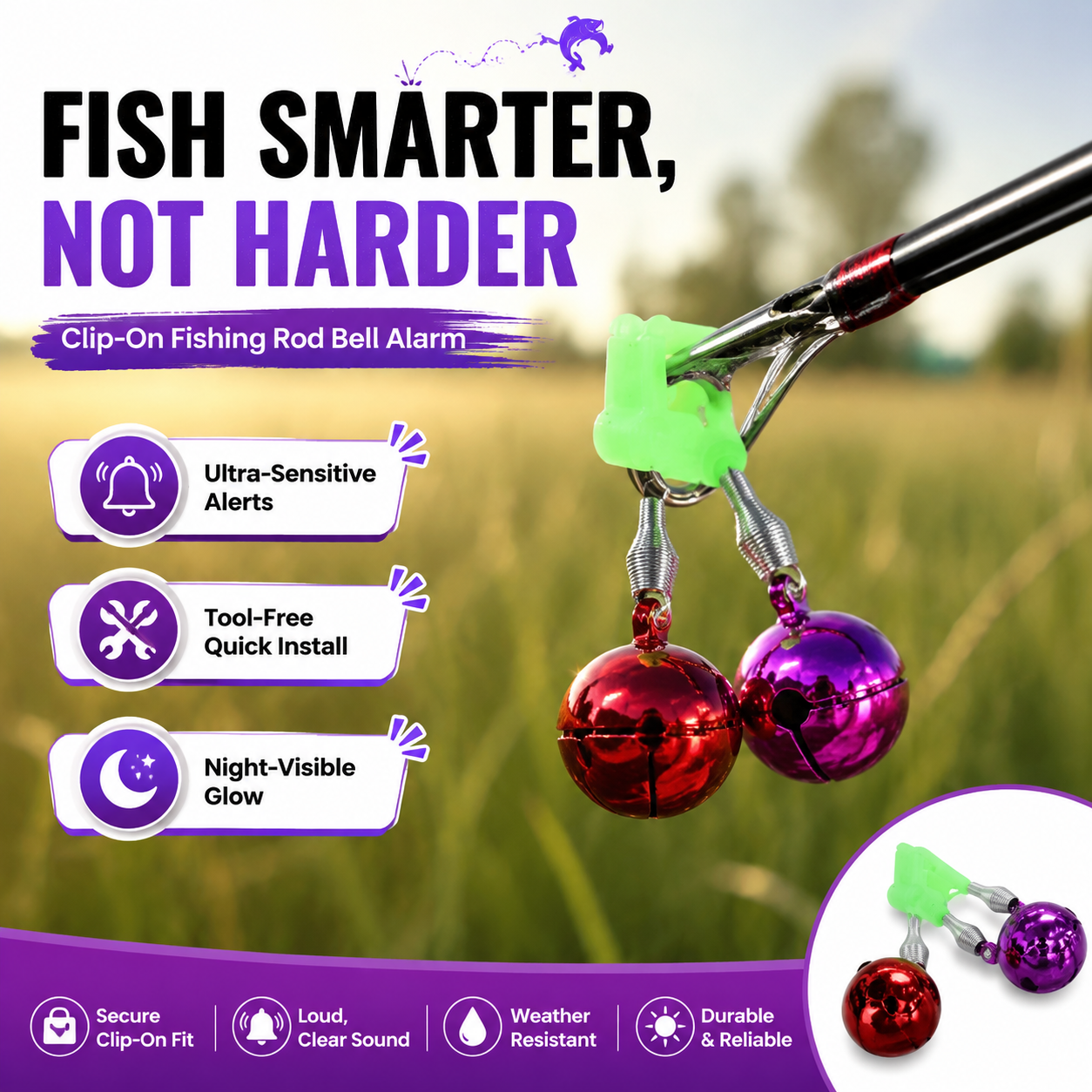 Fishing Bite Alarm Bell Metal  - Bite Alarm incelemesi ve fiyatı