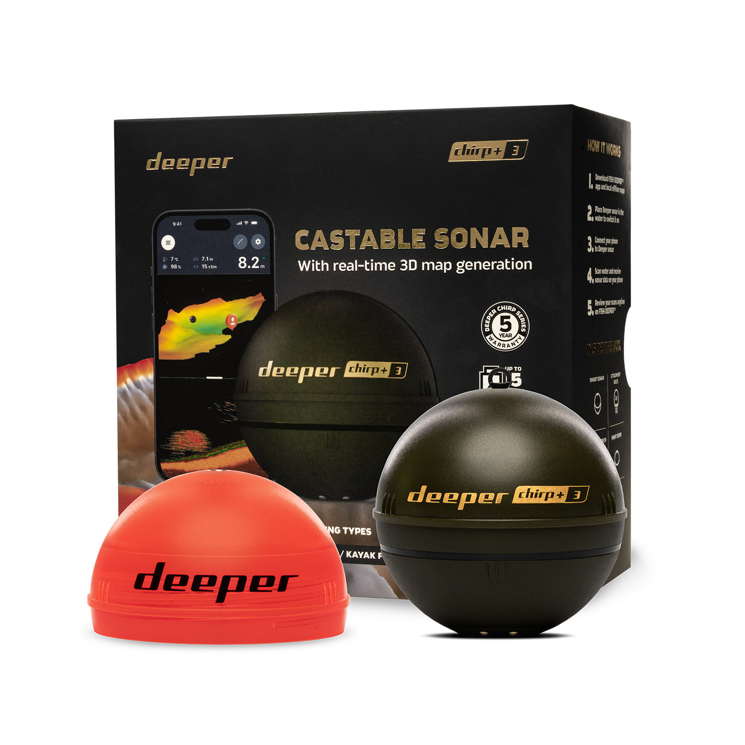 Deeper Smart Sonar Chirp+3 Fis - Fish Finder Gps incelemesi ve fiyatı