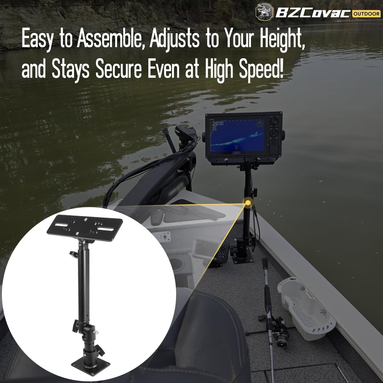 Marine Anodized Aluminum Monit - Fish Finder incelemesi ve fiyatı