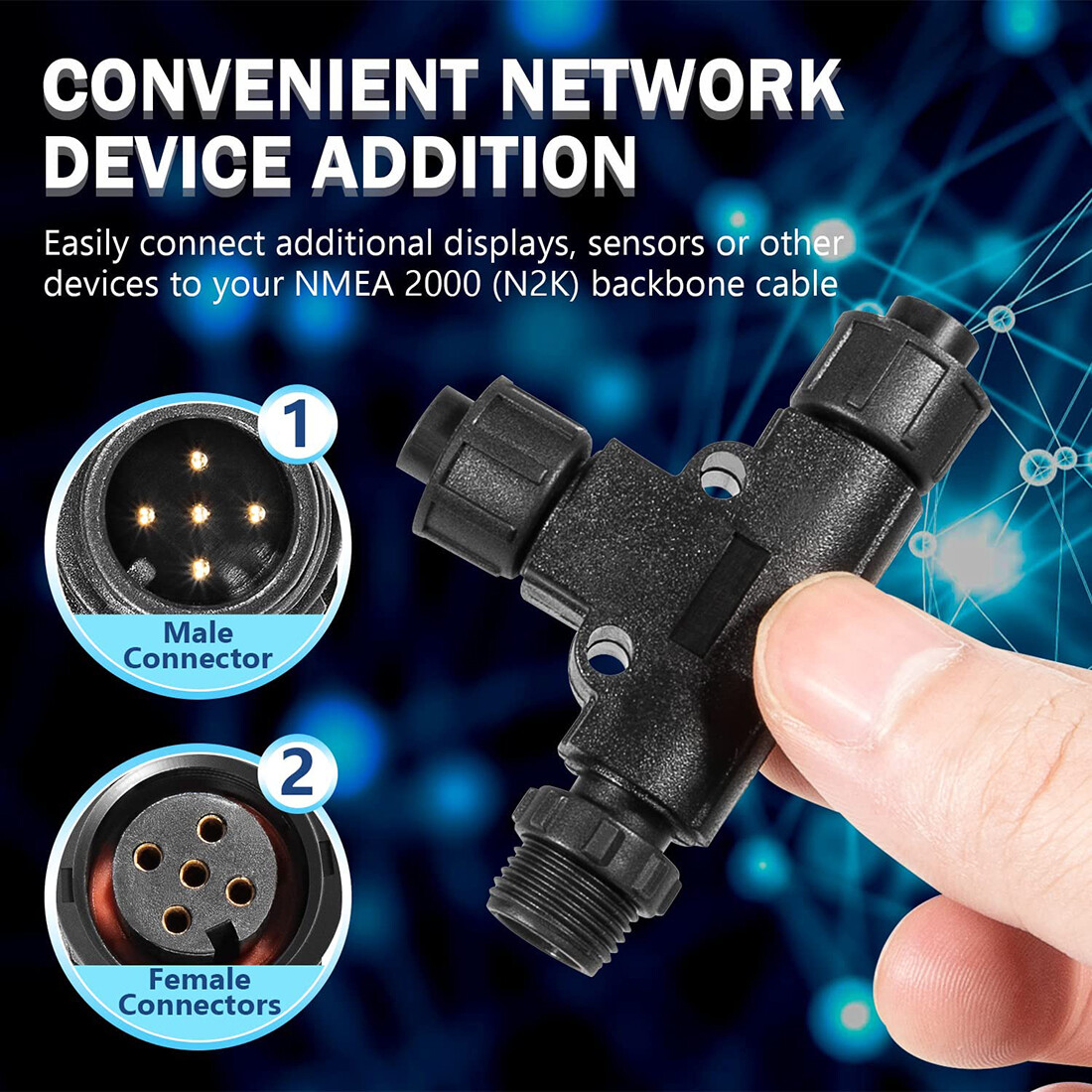 for NMEA 2000 Micro-C T-Connec - Fish Finder Cable incelemesi ve fiyatı