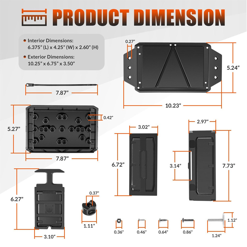 Track Mounted Battery Box for  - Fish Finder Battery incelemesi ve fiyatı