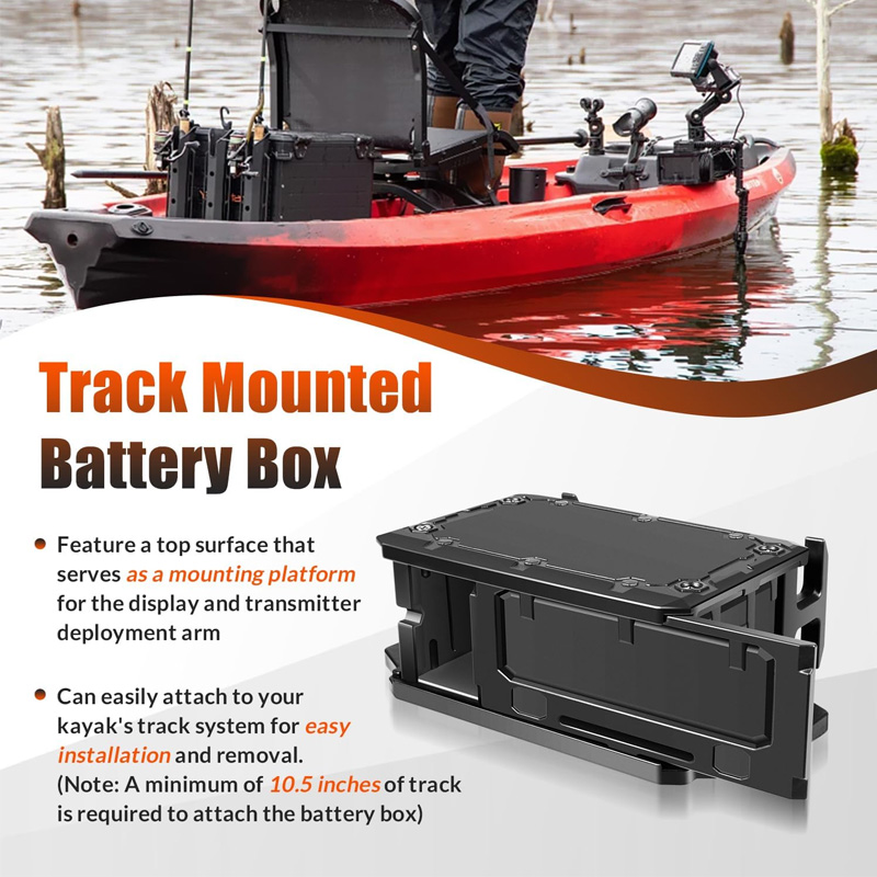 Track Mounted Battery Box for  - Fish Finder Battery incelemesi ve fiyatı