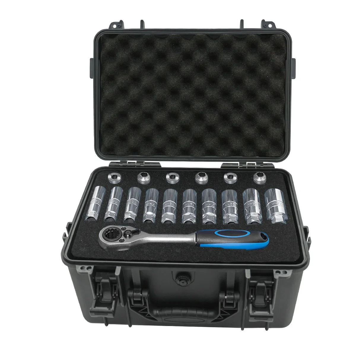 1 portable toolbox with pre cu - Fish Finder Case incelemesi ve fiyatı