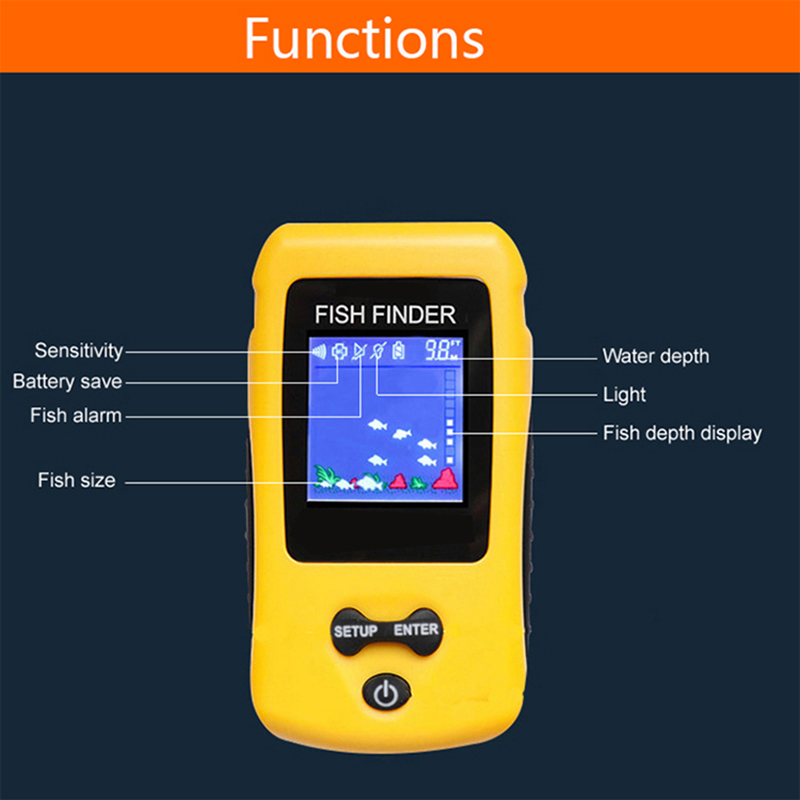 Brand New Colorful Wireless Fi - Fish Finder Transducer incelemesi ve fiyatı
