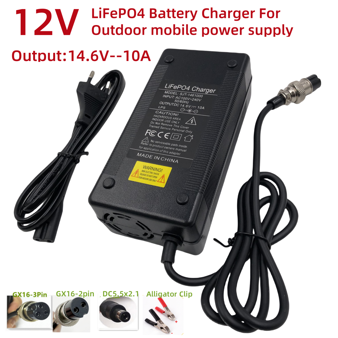 14.6V10A Charger for 12V LiFeP - Fish Finder Charger incelemesi ve fiyatı